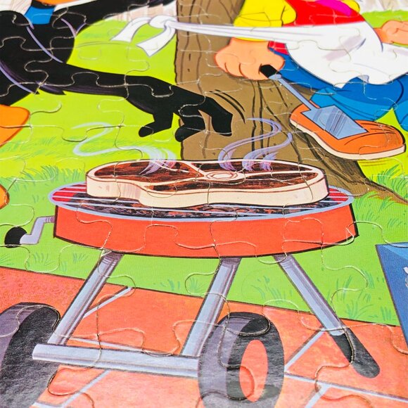 Vintage 1980 Looney Tunes Daffy Duck BBQ Jigsaw Puzzle 100 Large Pcs - COMPLETE - Picture 5 of 14